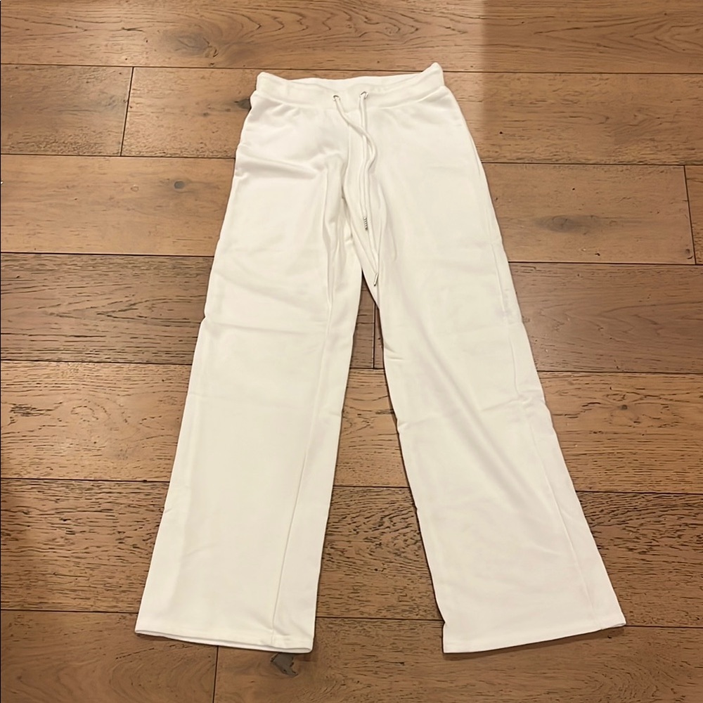 Edikted White Wide-Leg Pants